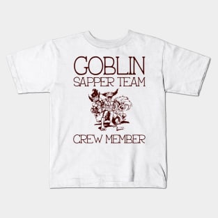 Goblin Sapper Team Crew Member Kids T-Shirt